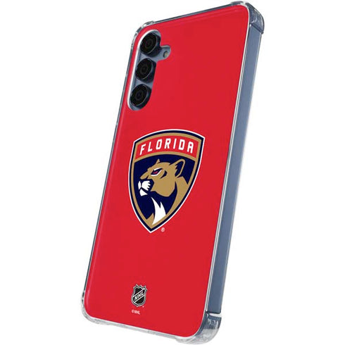 NHL Florida Panthers Logo Galaxy A55 5G Clear Case
