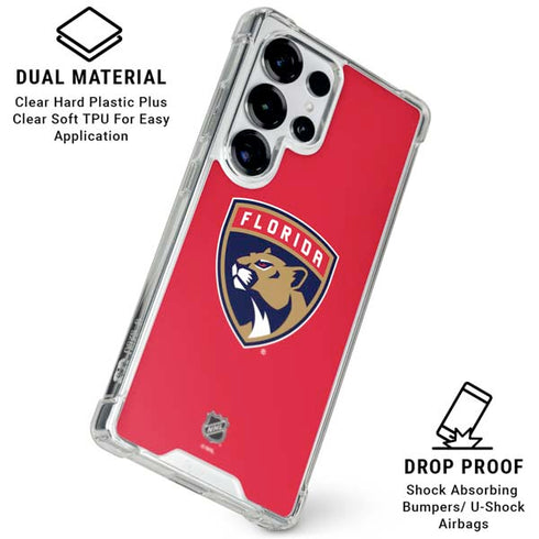 NHL Florida Panthers Logo Galaxy S25 Ultra Clear Case