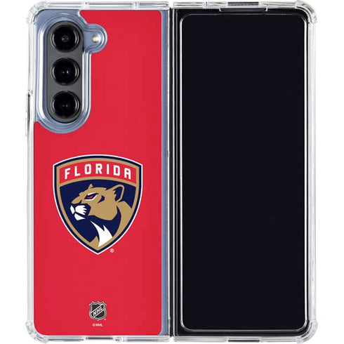 NHL Florida Panthers Logo Galaxy Z Fold5 5G Clear Case