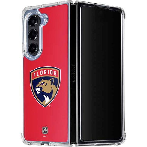 NHL Florida Panthers Logo Galaxy Z Fold5 5G Clear Case