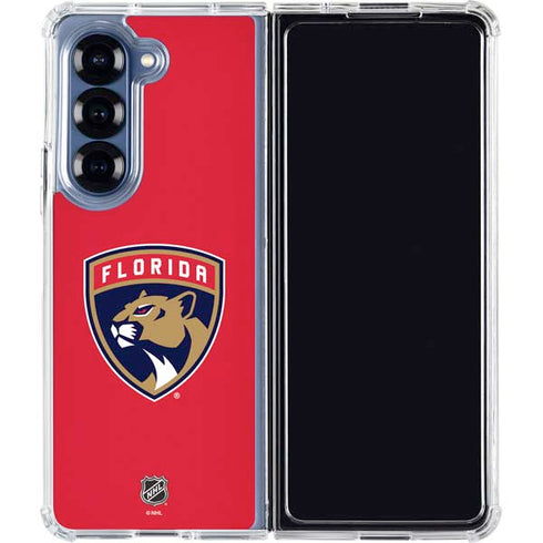 NHL Florida Panthers Logo Galaxy Z Fold7 Clear Case