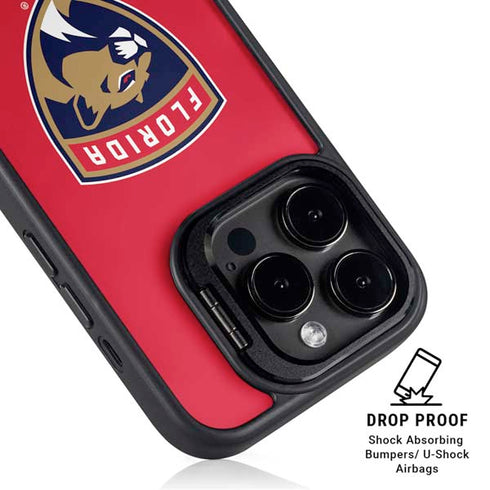 NHL Florida Panthers Logo iPhone 15 Pro Kickstand Case