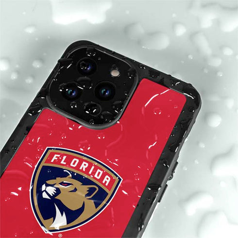 NHL Florida Panthers Logo iPhone 15 Pro Waterproof Case