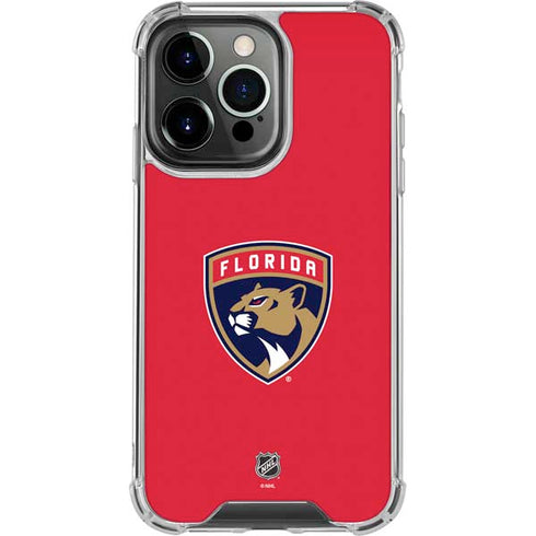 NHL Florida Panthers Logo iPhone 16 Pro Clear Case