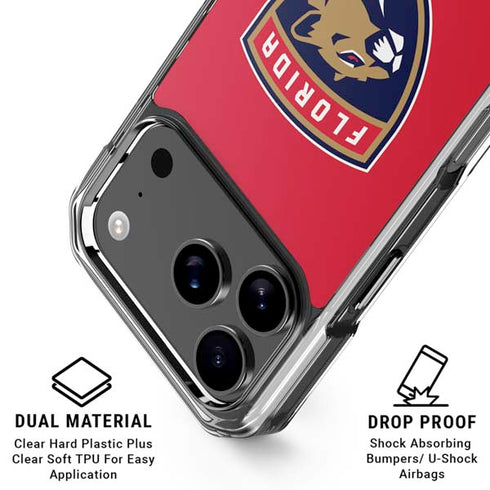 NHL Florida Panthers Logo iPhone 17 Pro Clear Case