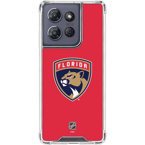 NHL Florida Panthers Logo Moto G 5G (2025) Clear Case