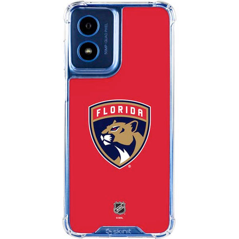NHL Florida Panthers Logo Moto G 5G (2024) Clear Case