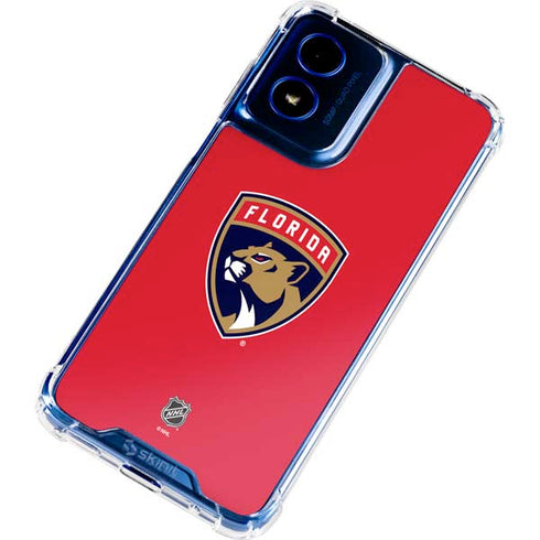 NHL Florida Panthers Logo Moto G Play 4G (2024) Clear Case