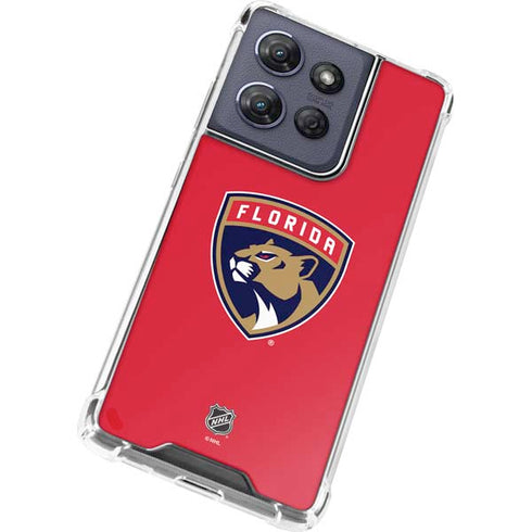 NHL Florida Panthers Logo Moto G Play 5G (2025) Clear Case