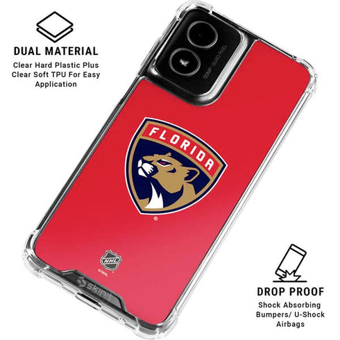 NHL Florida Panthers Logo Moto G Power 5G (2024) Clear Case