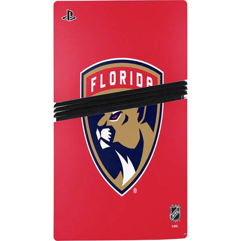 NHL Florida Panthers Logo PS5 Pro Disk Console Skin