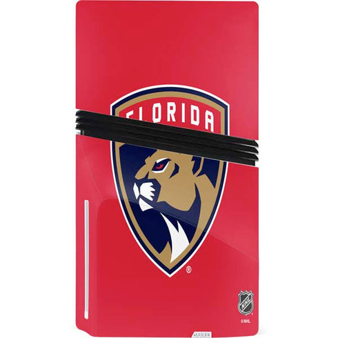 NHL Florida Panthers Logo PS5 Pro Disk Console Skin