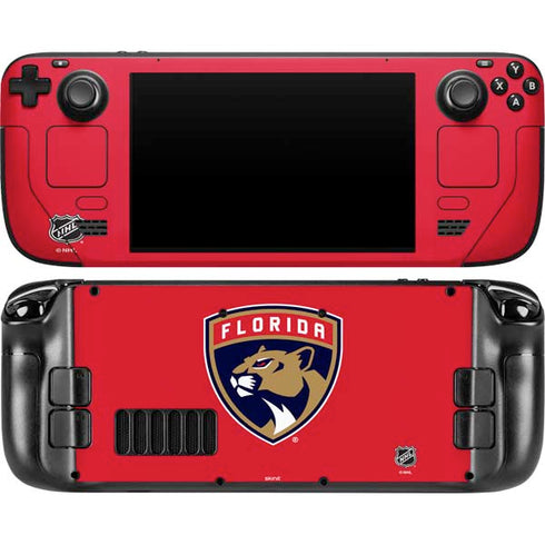 NHL Florida Panthers Logo Steam Deck Handheld Gaming Computer OLED Skin