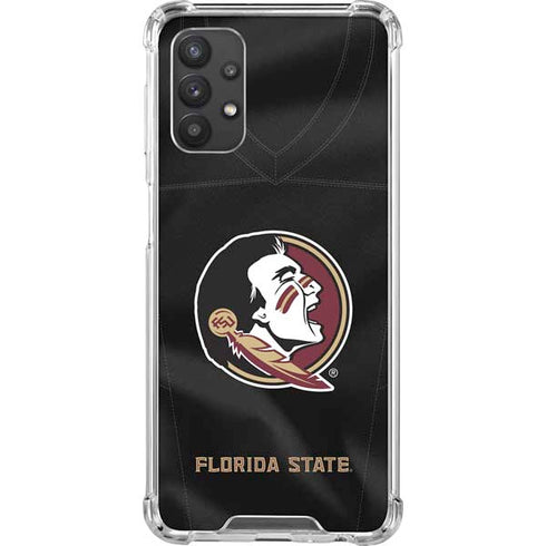 Florida State University Black Jersey Galaxy A32 5G Clear Case