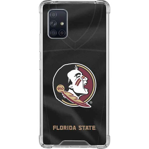 Florida State University Black Jersey Galaxy A71 5G Clear Case
