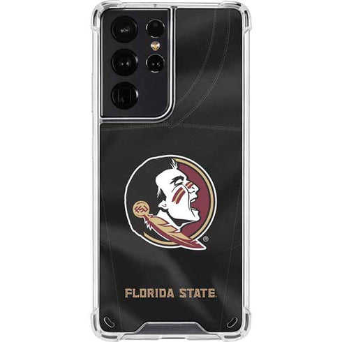 Florida State University Black Jersey Galaxy S21 Ultra 5G Clear Case