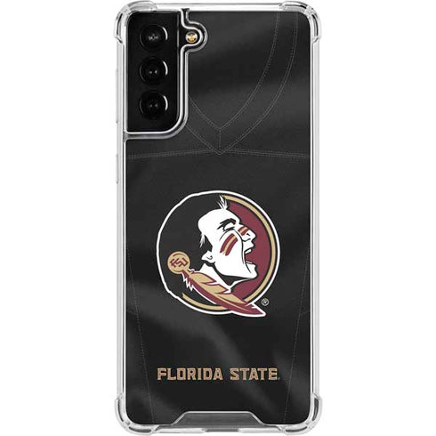 Florida State University Black Jersey Galaxy S22 Plus Clear Case