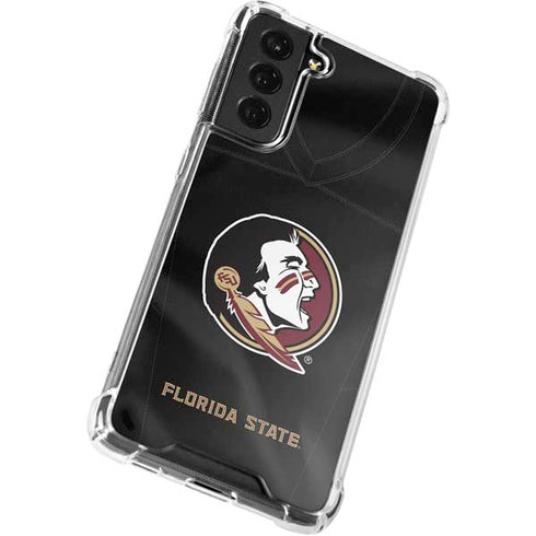 Florida State University Black Jersey Galaxy S22 Plus Clear Case