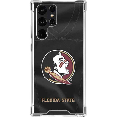 Florida State University Black Jersey Galaxy S23 Ultra Clear Case