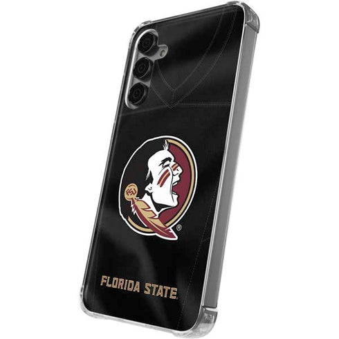 Florida State University Black Jersey Galaxy S24 Plus Clear Case