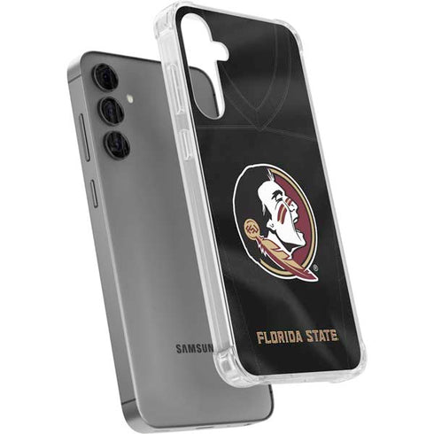 Florida State University Black Jersey Galaxy S24 Plus Clear Case