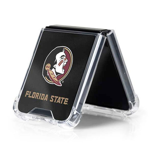 Florida State University Black Jersey Galaxy Z Flip5 5G Clear Case