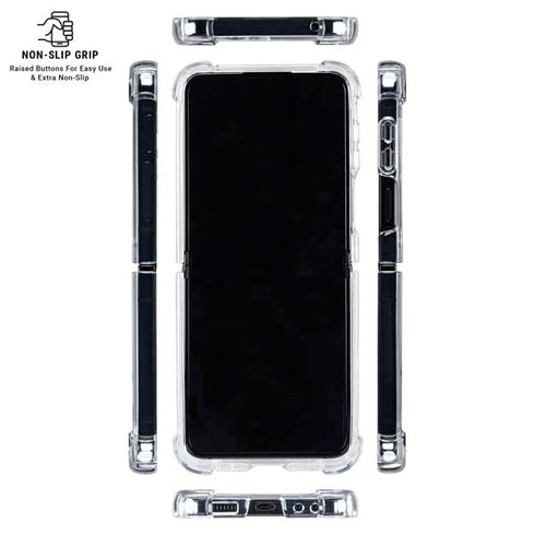 Florida State University Black Jersey Galaxy Z Flip6 Clear Case