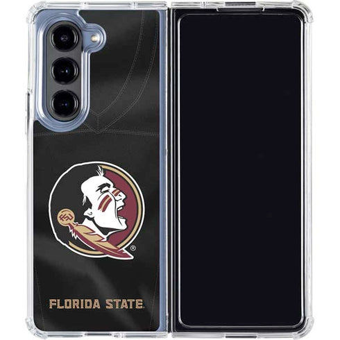 Florida State University Black Jersey Galaxy Z Fold5 5G Clear Case