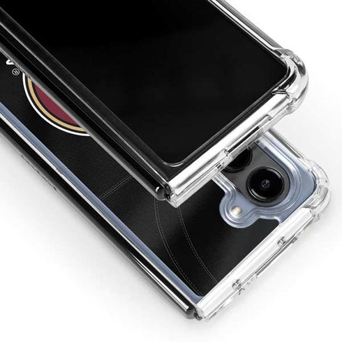 Florida State University Black Jersey Galaxy Z Fold5 5G Clear Case