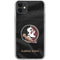 Florida State University Black Jersey iPhone 11 Clear Case
