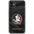 Florida State University Black Jersey iPhone 11 Clear Case