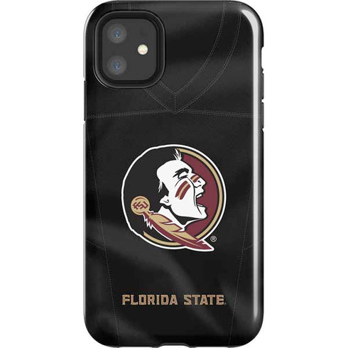 Florida State University Black Jersey iPhone 11 Impact Case
