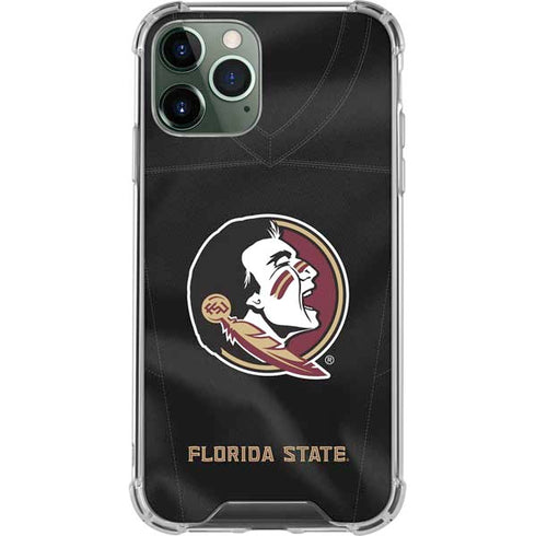 Florida State University Black Jersey iPhone 11 Pro Max Clear Case