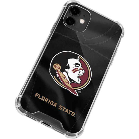 Florida State University Black Jersey iPhone 12 Clear Case