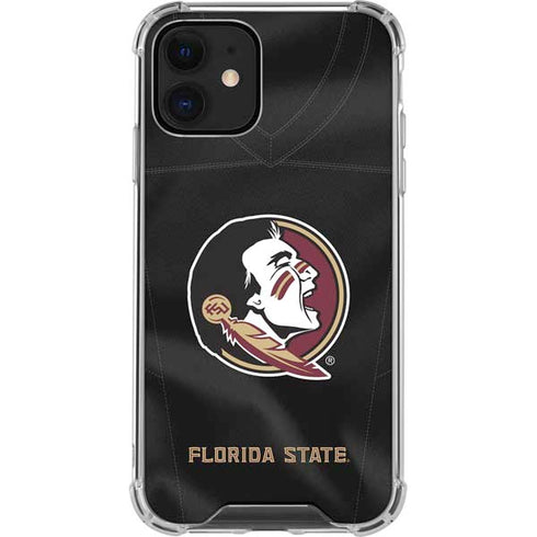 Florida State University Black Jersey iPhone 12 Mini Clear Case