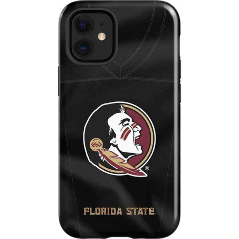 Florida State University Black Jersey iPhone 12 Mini Impact Case
