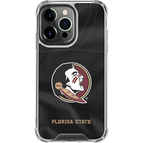 Florida State University Black Jersey iPhone 13 Pro Clear Case