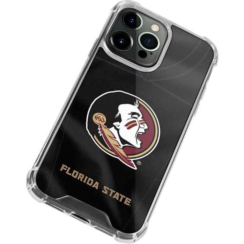 Florida State University Black Jersey iPhone 13 Pro Max Clear Case
