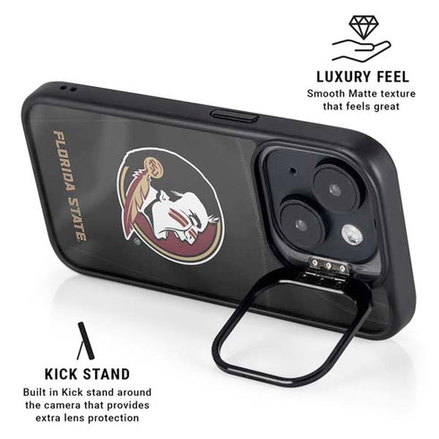 Florida State University Black Jersey iPhone 14 Plus Kickstand Case