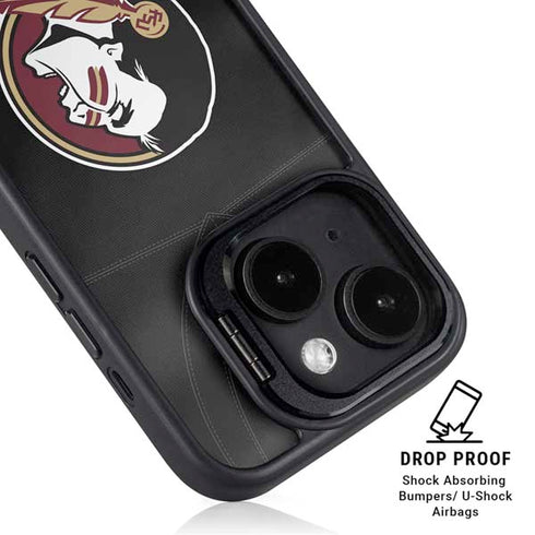 Florida State University Black Jersey iPhone 14 Plus Kickstand Case
