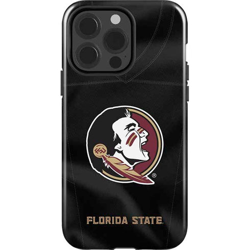Florida State University Black Jersey iPhone 14 Pro Impact Case