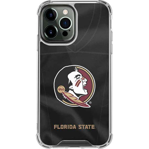 Florida State University Black Jersey iPhone 14 Pro Max Clear Case