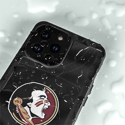 Florida State University Black Jersey iPhone 14 Pro Max Waterproof Case