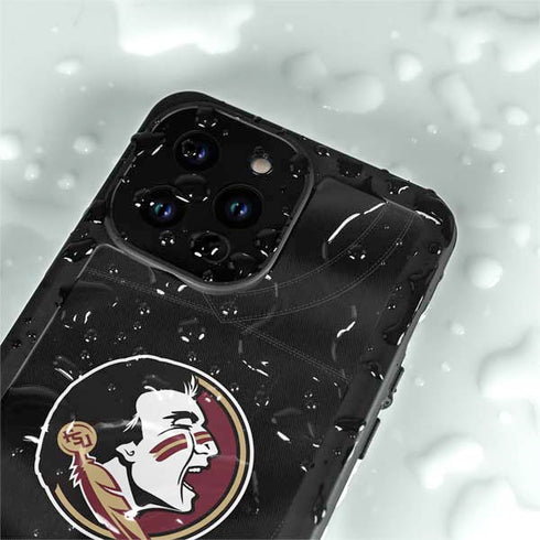 Florida State University Black Jersey iPhone 14 Pro Waterproof Case