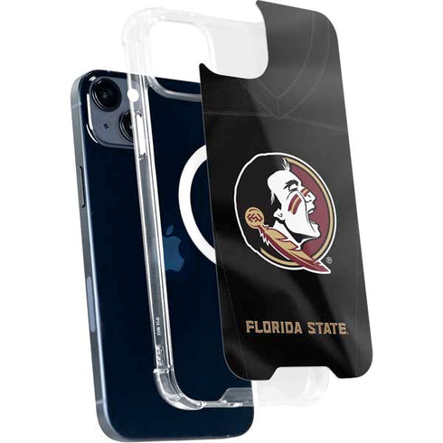 Florida State University Black Jersey iPhone 15 MagSafe Case
