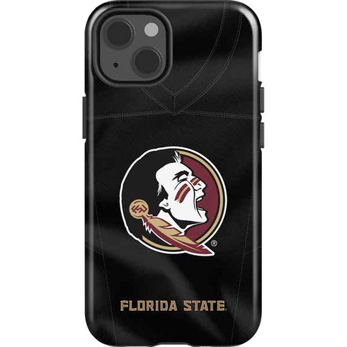 Florida State University Black Jersey iPhone 15 Plus Impact Case