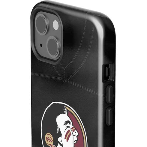 Florida State University Black Jersey iPhone 15 Plus Impact Case