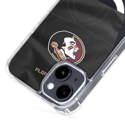 Florida State University Black Jersey iPhone 15 Plus MagSafe Case