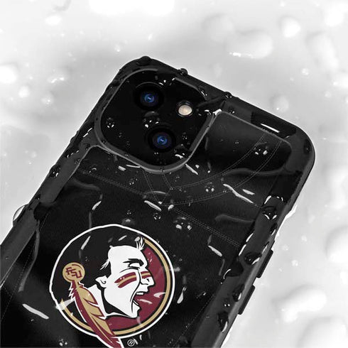 Florida State University Black Jersey iPhone 15 Plus Waterproof Case