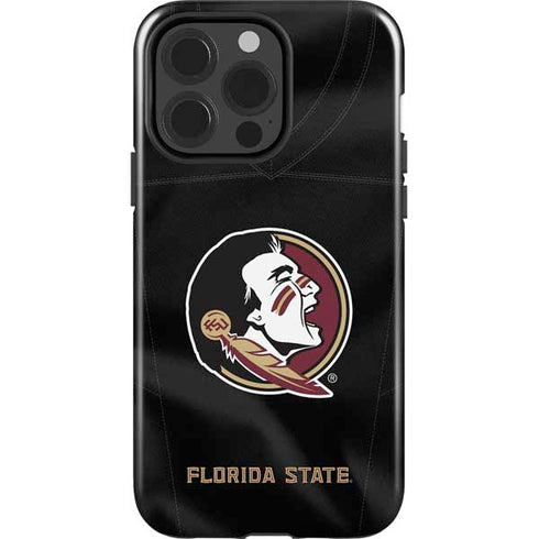 Florida State University Black Jersey iPhone 15 Pro Impact Case